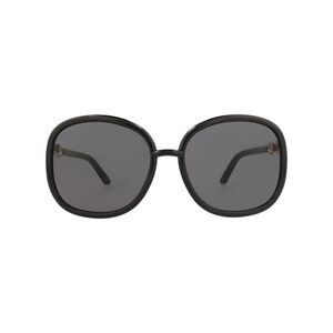 Gucci Square-Frame Injection Sunglasses Black Womens
